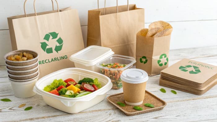 Different types of food container materials