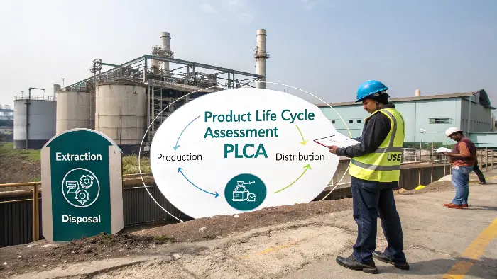 Flowchart of product life cycle assessment stages