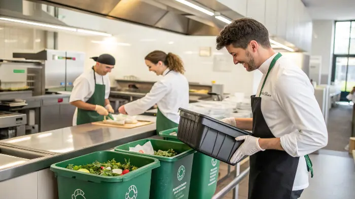 simplified waste management with compostable tableware