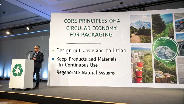 Core Principles of a Circular Economy Diagram illustrating the three principles of the circular economy: eliminate waste, circulate materials, and regenerate nature.