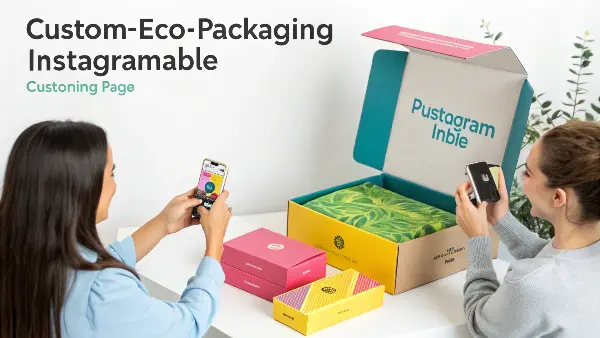 custom eco-friendly packaging shared on instagram