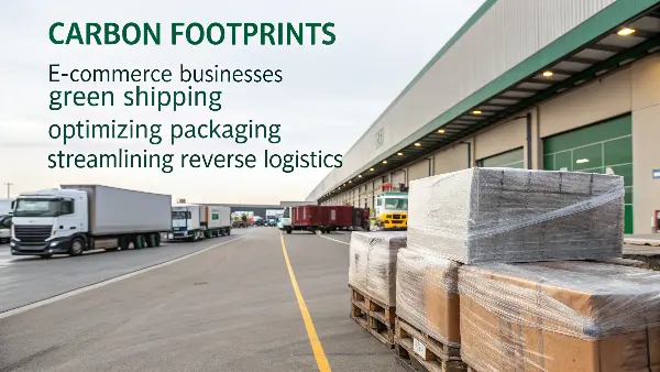 An e-commerce warehouse with packages ready for shipment