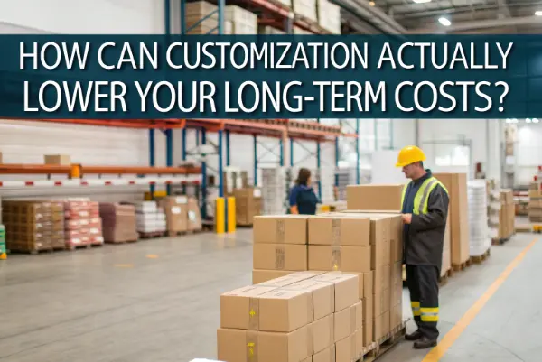 Custom and Cost-Effective Eco-Packaging A custom-designed bagasse container that stacks perfectly, taking up minimal space.