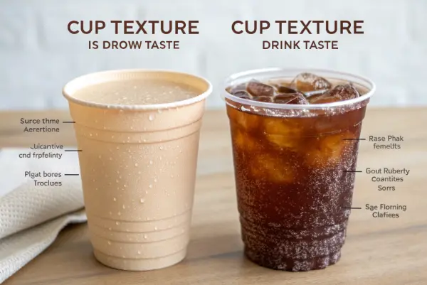 Close up of cup texture