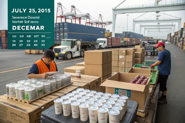 busy factory production line